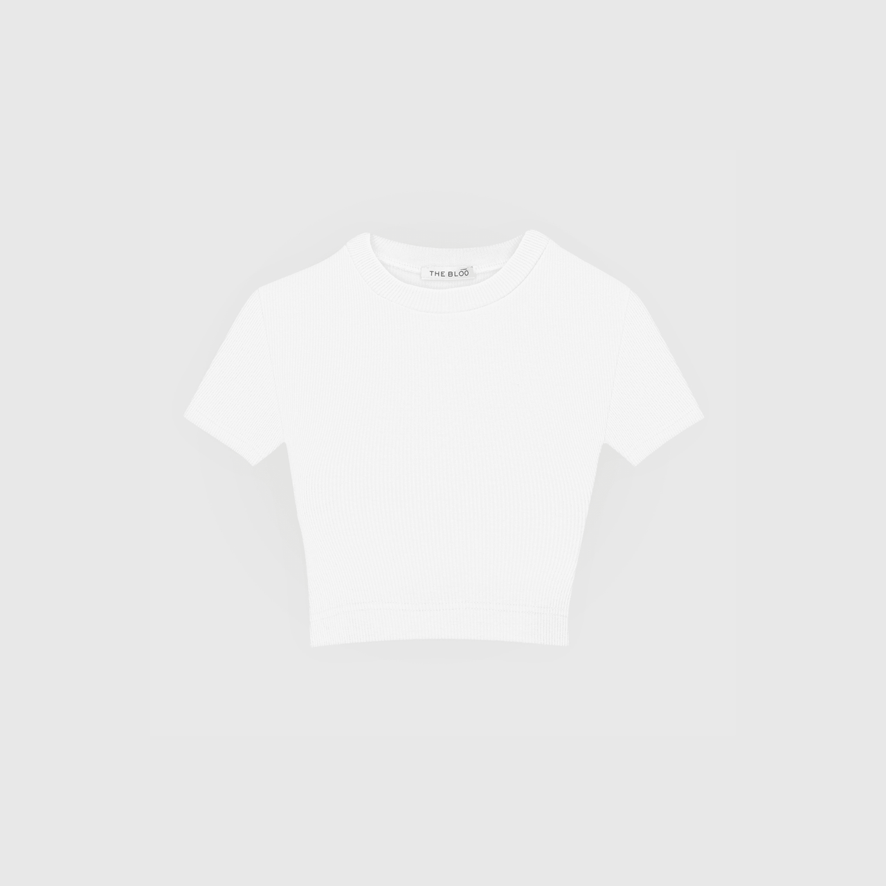 CROP TOP / OFF WHITE / klasyczna krótka koszulka