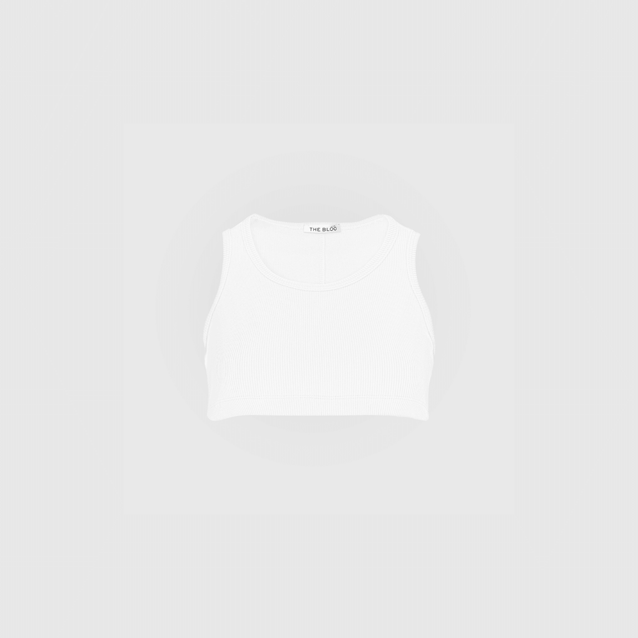 TANK TOP MINI / OFF WHITE / krótki top bez rękawów