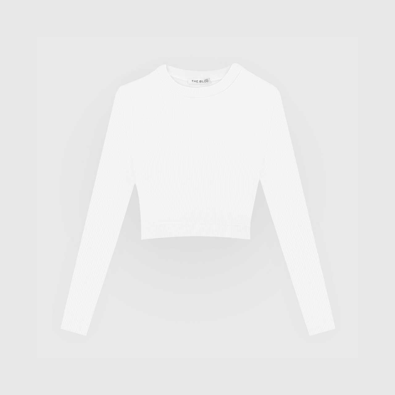 CROP LONGSLEEVE / OFF WHITE / klasyczna krótka koszulka z długim rękawem