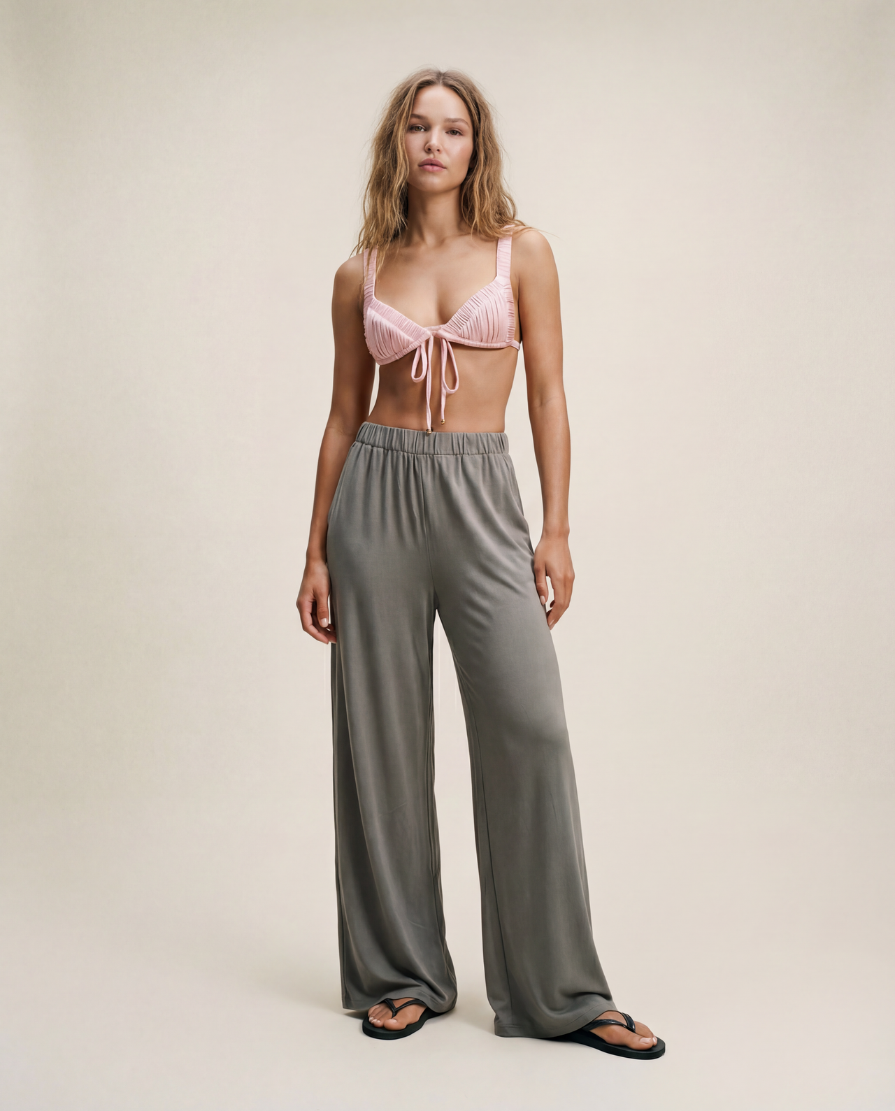 SPODNIE BREEZE - BASIC LUŹNE BAMBUSOWE / OLIVE GREEN