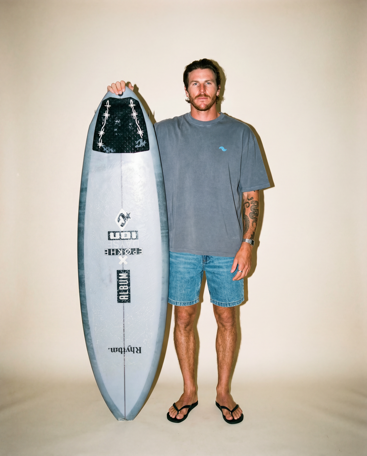 T-SHIRT FLOW COOL GREY / BLUE