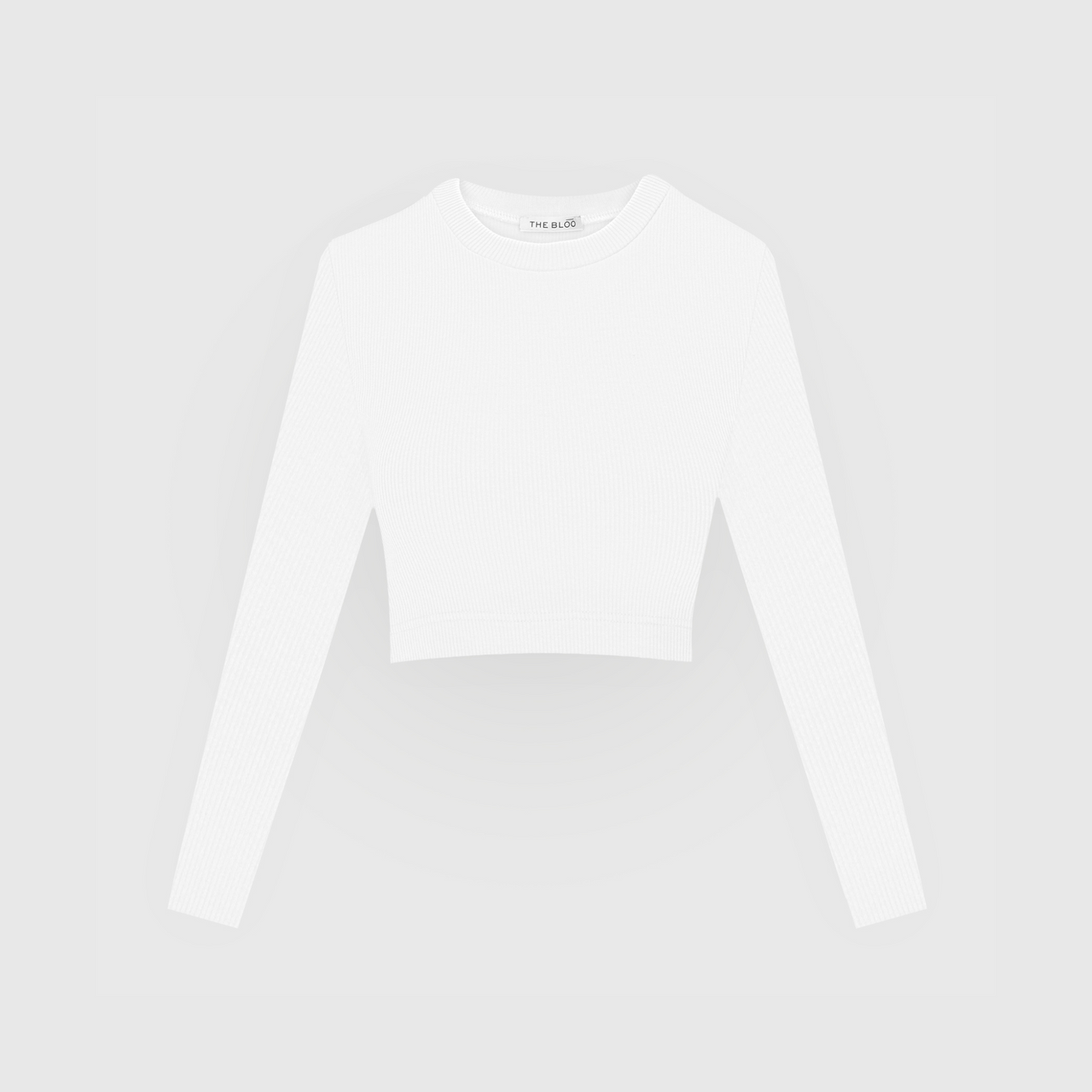 CROP LONGSLEEVE / OFF WHITE / klasyczna krótka koszulka z długim rękawem