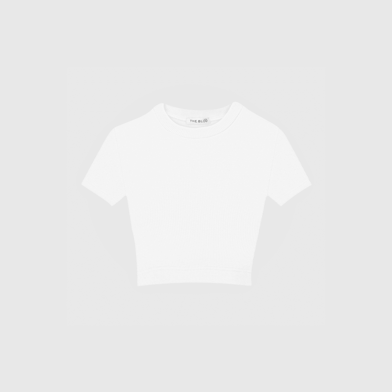 Crop off white top - bawełna organiczna - The Bloo - Slow Fashion