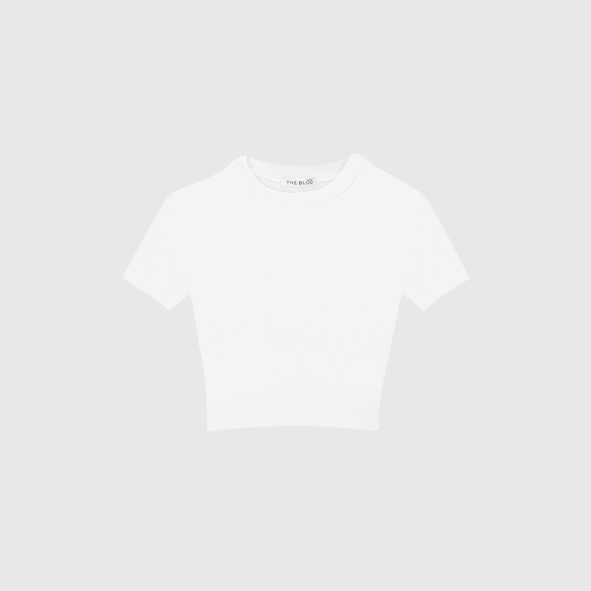 Crop off white top - bawełna organiczna - The Bloo - Slow Fashion