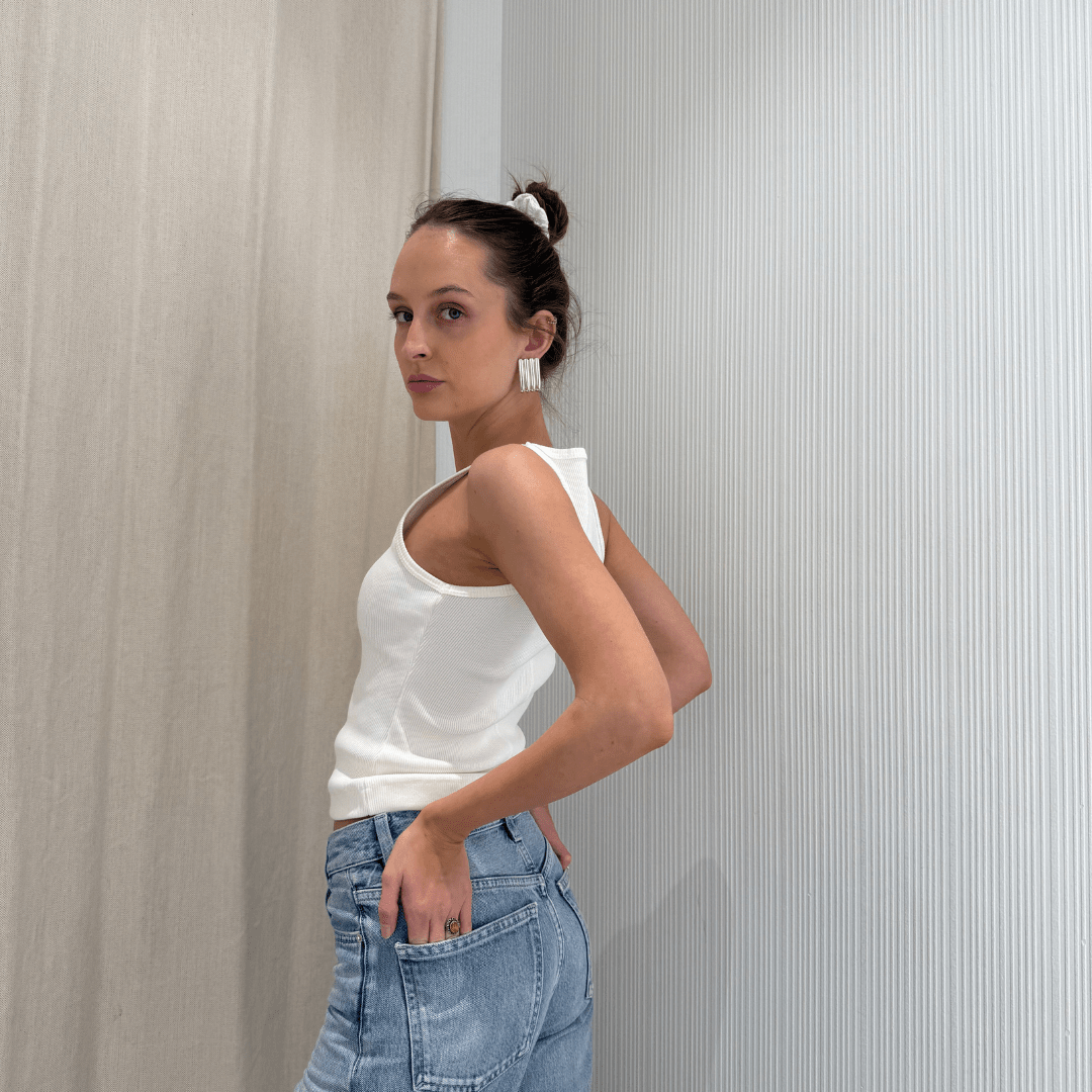 Tank top maxi - off white - The Bloo - Slow Fashion